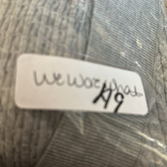 WEWOREWHAT XL/XXL Varsity woman grey cable knit soft quiet luxury cardigan - Picture 16 of 16